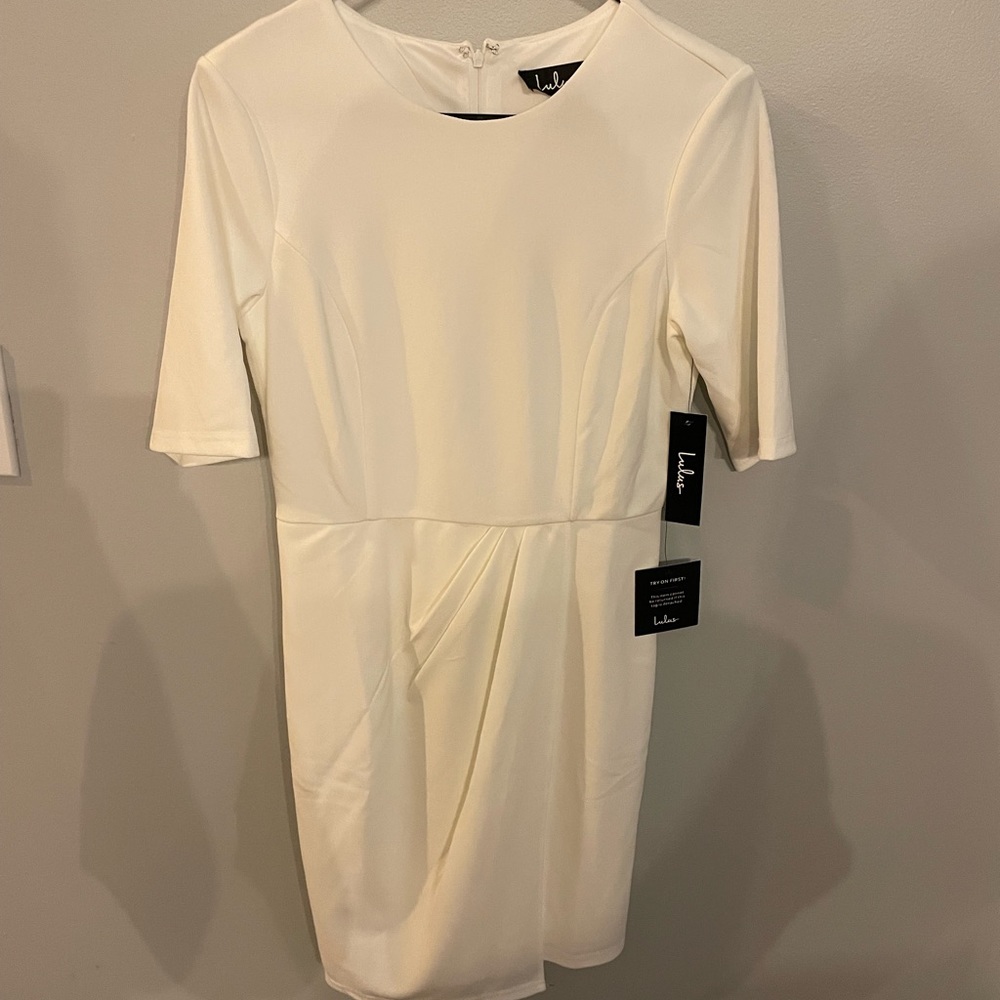 Lulus white dress with tags